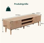 TV-Meubel 150 cm – Houten Kast met Deuren en Planken, Verzenden, Nieuw