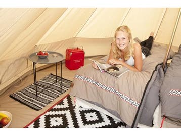 Bo-Camp Streeterville - Bell Tent - 6 Personen - Beige, Caravans en Kamperen, Verzenden, Zo goed als nieuw