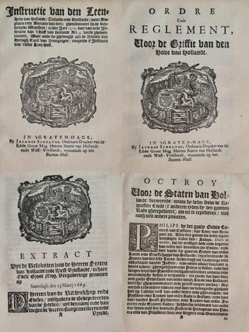 I de Jonge, Adr.Pots, P de Hove - Vier wetten Hof van