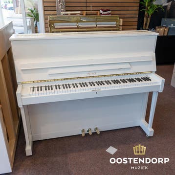 Petrof 115 WH messing piano - 561462, Muziek en Instrumenten, Zo goed als nieuw, Wit