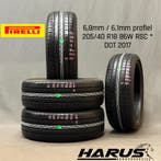 205/40/18 86W RSC * Pirelli zomerbanden 6,8/6,1mm profiel 4X, 18 inch, Gebruikt, Band(en), Personenwagen