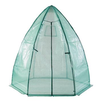 [en.casa] Tuinkas Hunze foliekas 200xØ240 cm groen, Tuin en Terras, Verzenden, Nieuw