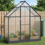 vidaXL Tuin Serre met de deur Antracietkleurig 183,5 x 63,5, Verzenden, Nieuw