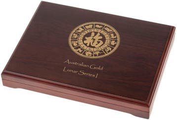 Verzameldoos Gouden Lunar I - 1/4 oz (12 munten), Verzenden, Losse munt, Goud