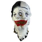 Horror clown masker (Siamese zwart witte jester), Verzenden, Nieuw