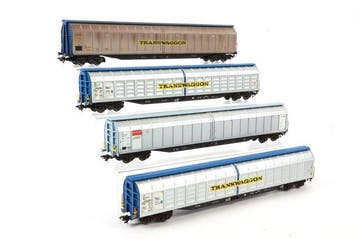 Märklin H0 - Modeltrein goederenwagon (4) - Vier grootvolume, Hobby en Vrije tijd, Nieuw