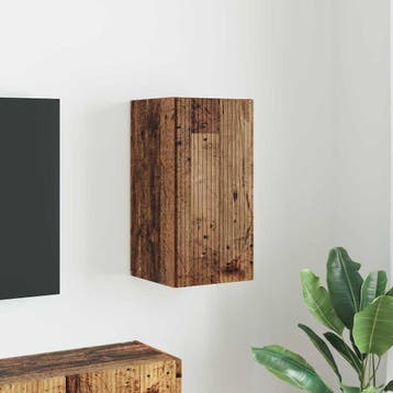 vidaXL TV Wandkast Oud Hout 30 x 31 x 60 cm Bewerkt hout, Huis en Inrichting, Kasten | Televisiemeubels, Minder dan 50 cm, Verzenden