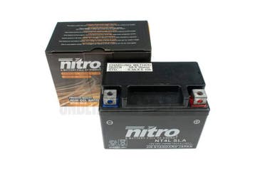 Accu 12V Nitro NT4L-SLA 4AH gel E-start modellen onderhou..., Fietsen en Brommers, Ophalen of Verzenden, Nieuw, Nitro
