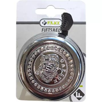 Falkx BlingBling fietsbel - zwart - diamanten design - di..., Fietsen en Brommers, Ophalen of Verzenden, Nieuw