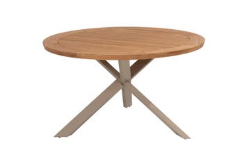 Taste Prado ronde tuintafel Ø130 cm. - latte, Verzenden, Nieuw, Rond, Hout