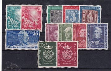 Duitsland, Bondsrepubliek 1949/1950 - Jaargangen. - Michel:, Gestempeld