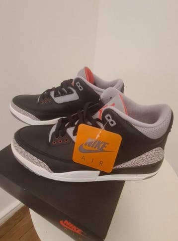 Air Jordan - Nike Air Jordan 3 Retro Black Cement -, Nieuw