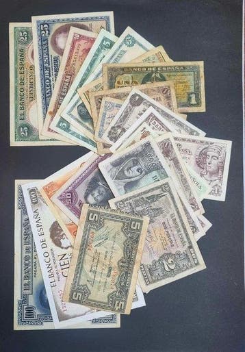 Spanje. - 22 banknotes - various dates (Zonder minimumprijs)