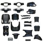 Kappenset Mat Zwart RSO Sense/Vx50 (S)/Riva (S)/Vespa-look (, Verzenden, Nieuw