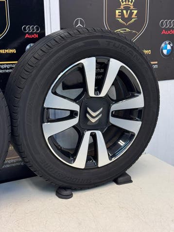 2 stuks 195/60R16 inch velgen zomerband Citroen C3 Aircross, Gebruikt, 16 inch, Banden en Velgen, Personenwagen