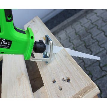 Hofftech Draadloze reciprozaag - 12V accu - Ergonomisch o..., Doe-het-zelf en Verbouw, Gereedschap | Zaagmachines, Ophalen of Verzenden