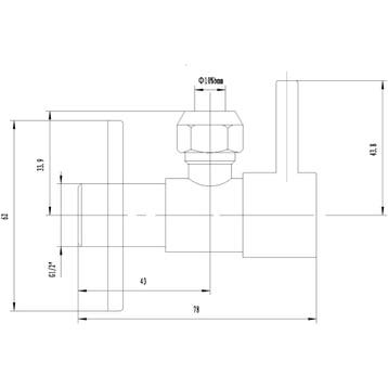 Xellanz Minimal Hoekstopkraan - 1/2x3/8 - of Knel - 10mm -, Ophalen of Verzenden, Nieuw