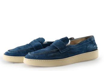 Greve Instappers in maat 44½ Blauw, Overige typen, Verzenden, Blauw, Gedragen