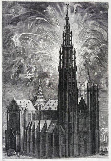 België - Antwerpen; Th. van Thulden - Vuurwerk rond de, Nieuw