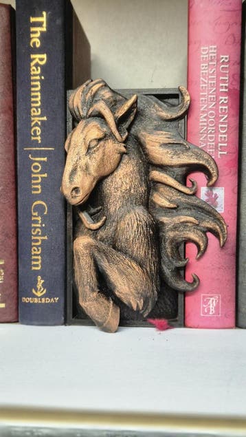 Book nook brons horse - bookshelf decor, Verzamelen, Beelden en Beeldjes, Verzenden, Nieuw