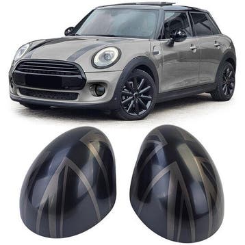 Spiegelkappen Union Jack zwart passend voor Mini F54, F55..., Verzenden, Nieuw