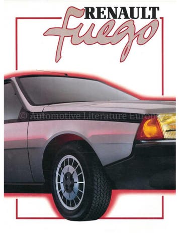 1984 RENAULT FUEGO BROCHURE NEDERLANDS, Nieuw, Renault, Author