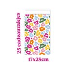 25x Cadeauzakje  -Leopard color - 17x25cm (Per 25 stuks), Ophalen of Verzenden, Nieuw, Cadeauzakje