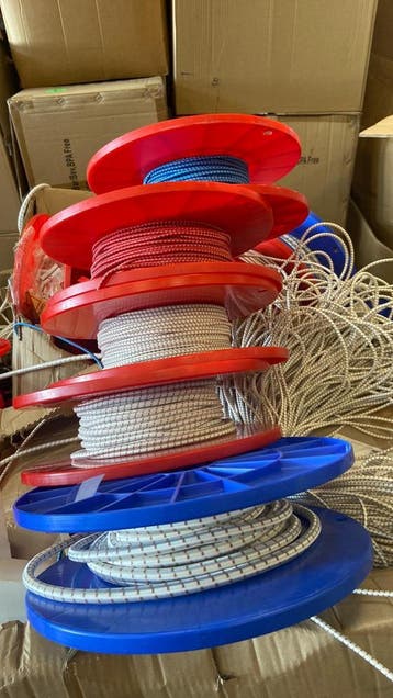 Elastiek koord Blauw - Wit - Rood uv bestendig vanaf € 5, Ophalen of Verzenden, Nieuw