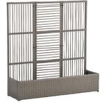 Bloembak Met Trellis, Weerbestendig, Polyrattan, 103 X 29 X, Tuin en Terras, Planten | Bomen, Verzenden