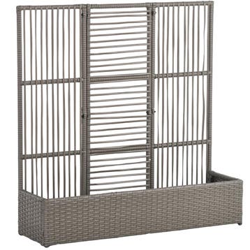Bloembak Met Trellis, Weerbestendig, Polyrattan, 103 X 29 X, Tuin en Terras, Verzenden