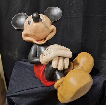 Disney - Beeldje - Mickey Mouse Sitting Walt Disney, Nieuw