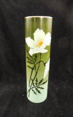 Beautiful Vase with Flowers with relief painting - Pate de