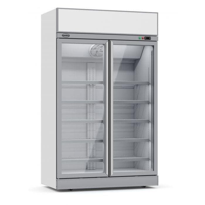Koelkast 2 Glasdeuren 1000L INS-1000R, Zakelijke goederen, Horeca | Keukenapparatuur, Koelen en Vriezen