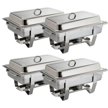 Chafing Dishes 1/1 GN multipak 4 stuks - SUPERDEAL Olympia, Verzenden, Nieuw in verpakking