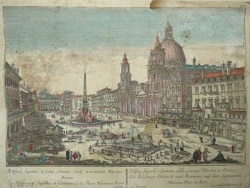 Italië - Lazio, Rome, Piazza Navona; Georg Balthasar Probst, Nieuw