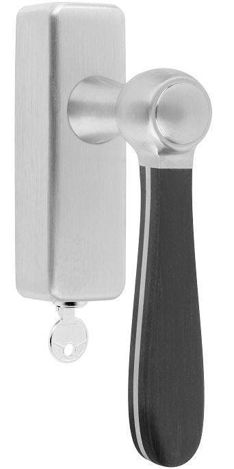 Draaikiepgarnituur BOSCO LZ100-DKLOCK mat rvs/mat zwart, Verzenden, Nieuw