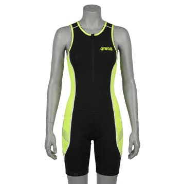 ARENA W REAR ZIP TRISUIT Trisuit Zwart / Groen 2 (AAA), Ophalen of Verzenden, Nieuw