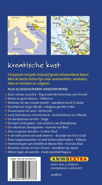 Kroatische kust / ANWB Extra 9789018034733 Daniela Schetar, Verzenden, Gelezen, Daniela Schetar