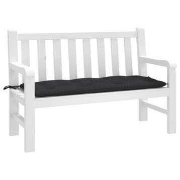 vidaXL Tuinbankkussen 120x50x7 cm oxford stof zwart, Huis en Inrichting, Woonaccessoires | Kussens, Verzenden, Nieuw, Zwart