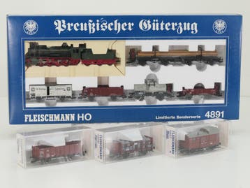 Schaal H0 Fleischmann NEW OLD STOCK COMPLETE SET 4891, 58..., Gelijkstroom, Fleischmann, Overige typen, Nieuw