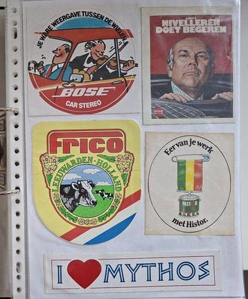 Themacollectie - 4 kaften met stickers