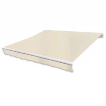 vidaXL Luifel gemotoriseerd uitschuifbaar 600 cm crème, Tuin en Terras, Verzenden, Nieuw