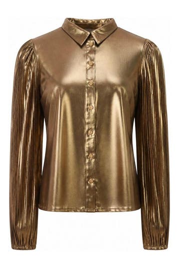 AAIKO Blouse in maat S Goud, Kleding | Dames, AAIKO, Verzenden, Gedragen, Overige kleuren