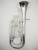 Gebruikte Bariton Yamaha YBH-301S verzilverd in mooie staat, Ophalen of Verzenden, Zo goed als nieuw, Euphonium of Tenortuba, Met koffer of draagtas