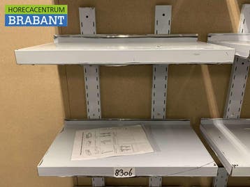 RVS Dubbel wandschap schap 60 x 30 cm Horeca, Ophalen of Verzenden, Nieuw in verpakking