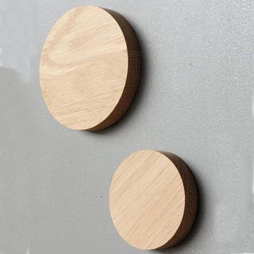 HOCHO Eikenhouten Koelkastmagneet ø60 mm – Chique en Pers, Ophalen of Verzenden, Nieuw