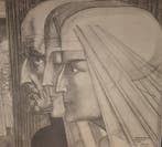 Jan Toorop (1858-1928) - Bezonkenheid Meditatie Vuur, Antiek en Kunst
