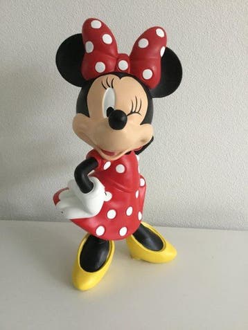 Figuur - Beeld - Minnie Mouse, gesigneerd met Disney - Hars, Nieuw