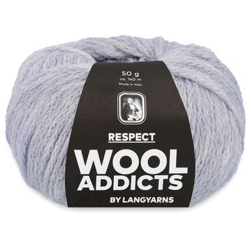 WoolAddicts Respect - 20 ijsblauw - Merino/Alpaca Garen, Ophalen of Verzenden, Nieuw