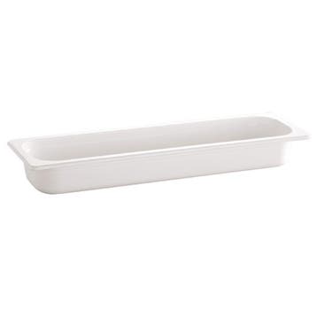 GGM Gastro | (6 stuks) Melamine GN-bak GN 2/4 - ECO - wit -, Verzenden
